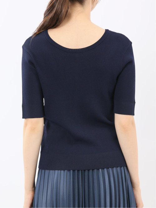 ハンドウォッシャブル 前後2WAY 半袖ニット