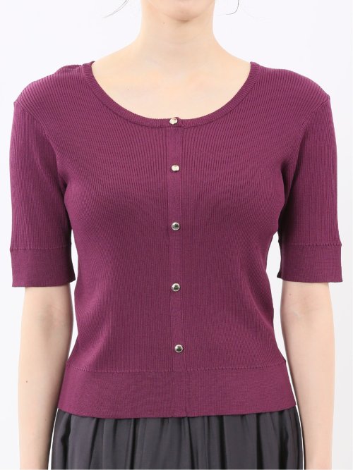 ハンドウォッシャブル 前後2WAY 半袖ニット