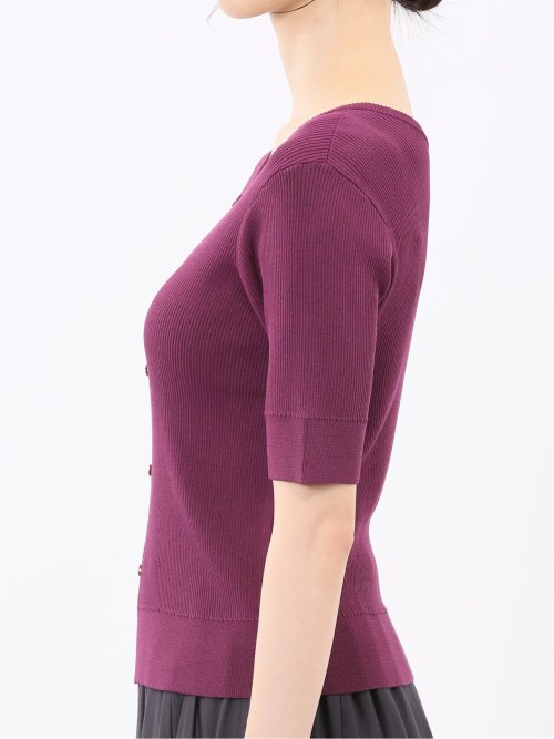 ハンドウォッシャブル 前後2WAY 半袖ニット