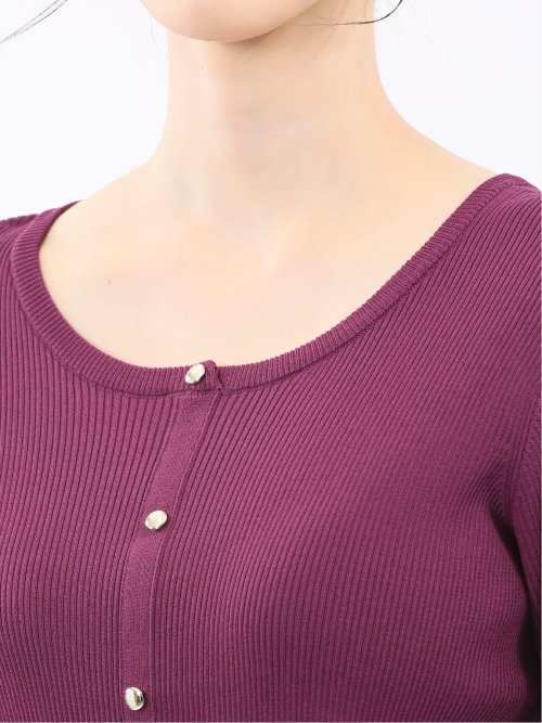 ハンドウォッシャブル 前後2WAY 半袖ニット