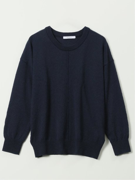 ハンドウォッシャブル センターハギ クルーネック ニット プルオーバー