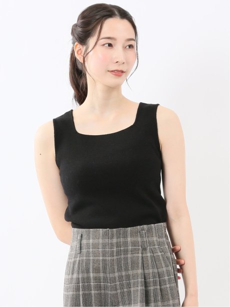 ハンドウォッシャブル 前後2WAY ニットタンク