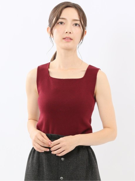 ハンドウォッシャブル 前後2WAY ニットタンク