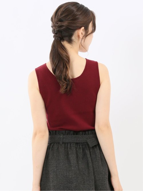 ハンドウォッシャブル 前後2WAY ニットタンク