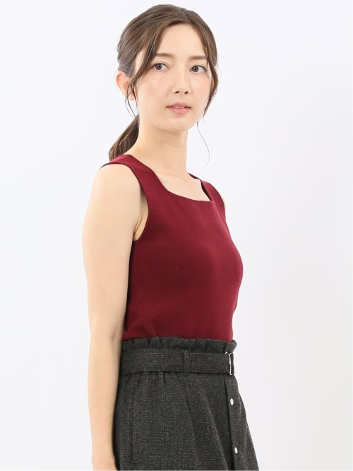 ハンドウォッシャブル 前後2WAY ニットタンク