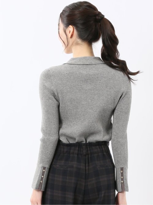 ハンドウォッシャブル リブ ポロニット