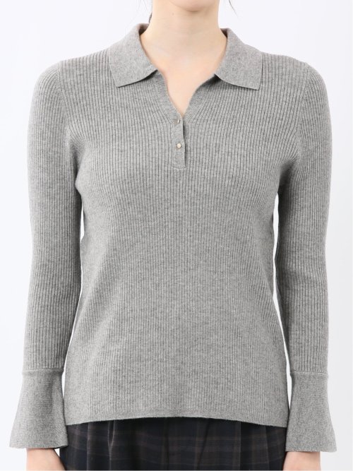 ハンドウォッシャブル リブ ポロニット