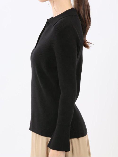 ハンドウォッシャブル リブ ポロニット