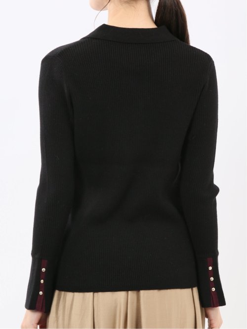 ハンドウォッシャブル リブ ポロニット