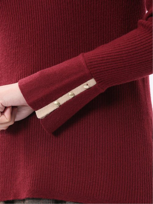 ハンドウォッシャブル リブ ポロニット