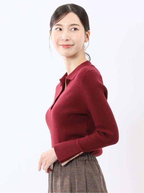 ハンドウォッシャブル リブ ポロニット