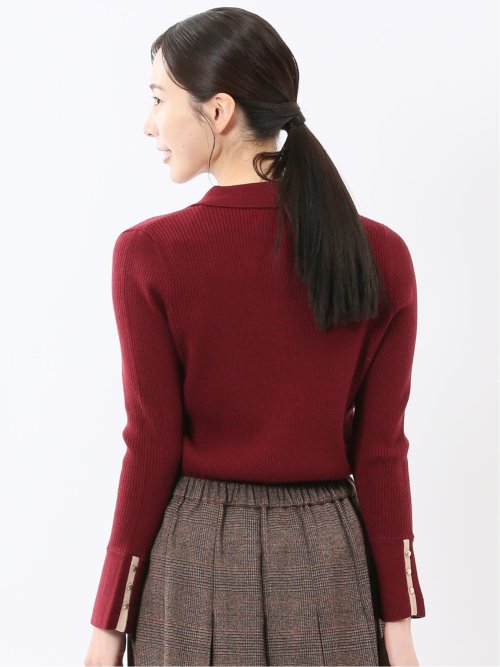 ハンドウォッシャブル リブ ポロニット