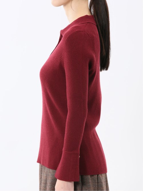 ハンドウォッシャブル リブ ポロニット