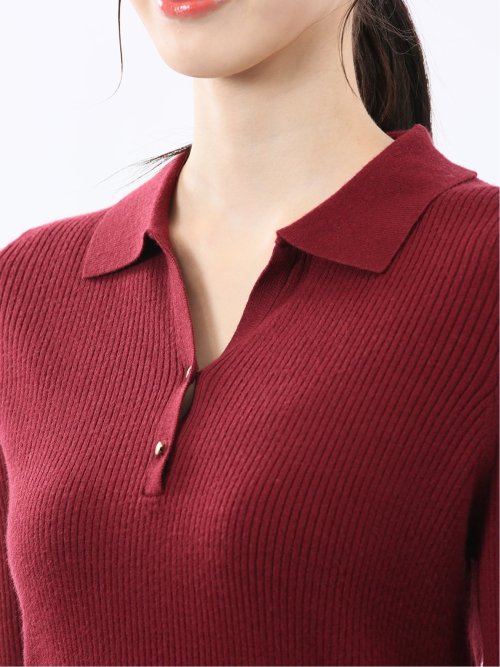 ハンドウォッシャブル リブ ポロニット