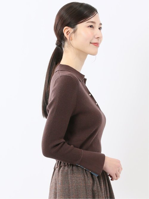 ハンドウォッシャブル リブ ポロニット