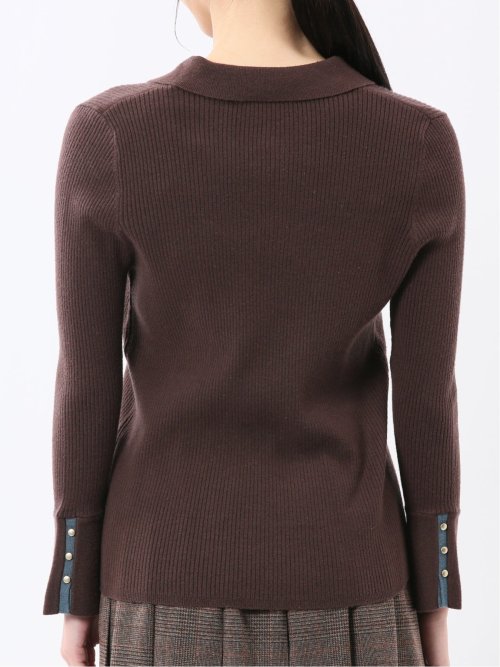 ハンドウォッシャブル リブ ポロニット