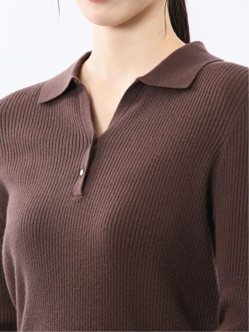 ハンドウォッシャブル リブ ポロニット