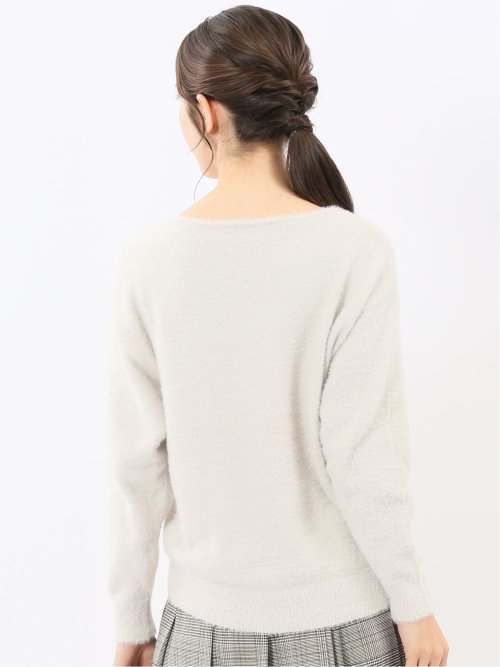 ハンドウォッシャブル フェザー クルーニットプルオーバー