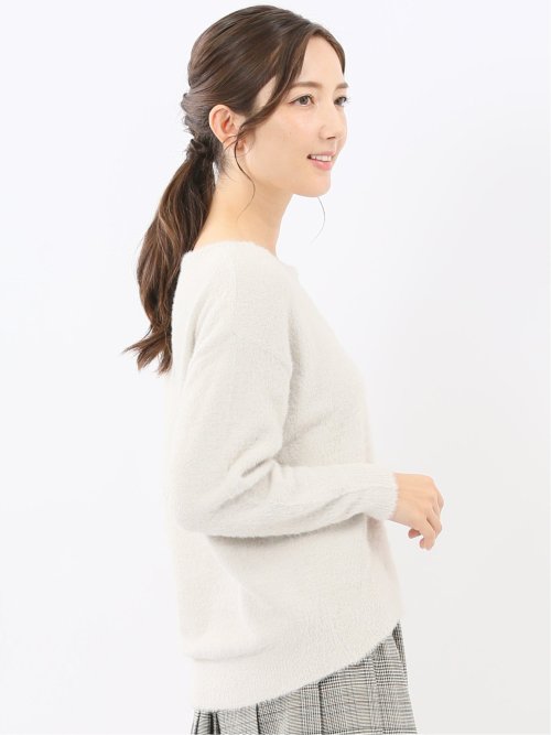 ハンドウォッシャブル フェザー クルーニットプルオーバー