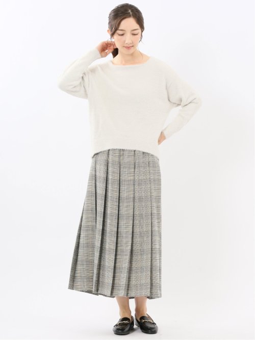 ハンドウォッシャブル フェザー クルーニットプルオーバー