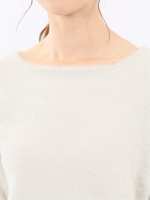 ハンドウォッシャブル フェザー クルーニットプルオーバー