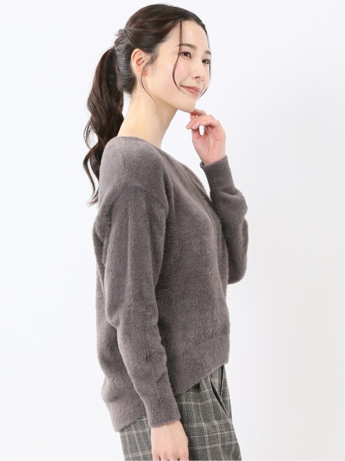 ハンドウォッシャブル フェザー クルーニットプルオーバー
