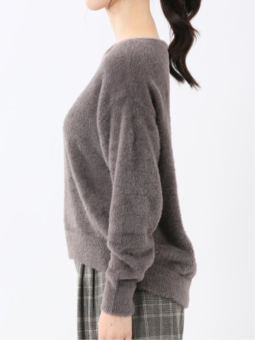 ハンドウォッシャブル フェザー クルーニットプルオーバー