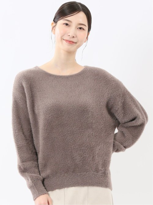 ハンドウォッシャブル フェザー クルーニットプルオーバー