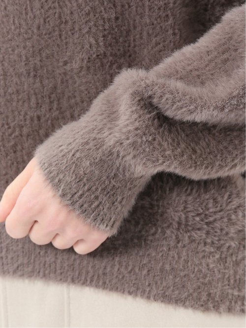 ハンドウォッシャブル フェザー クルーニットプルオーバー