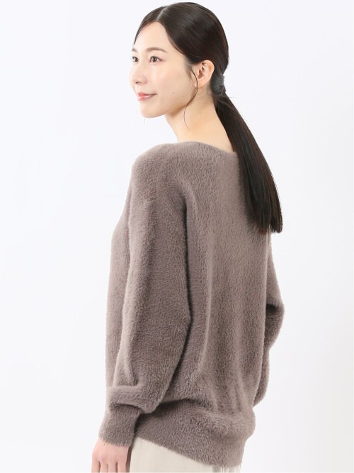 ハンドウォッシャブル フェザー クルーニットプルオーバー