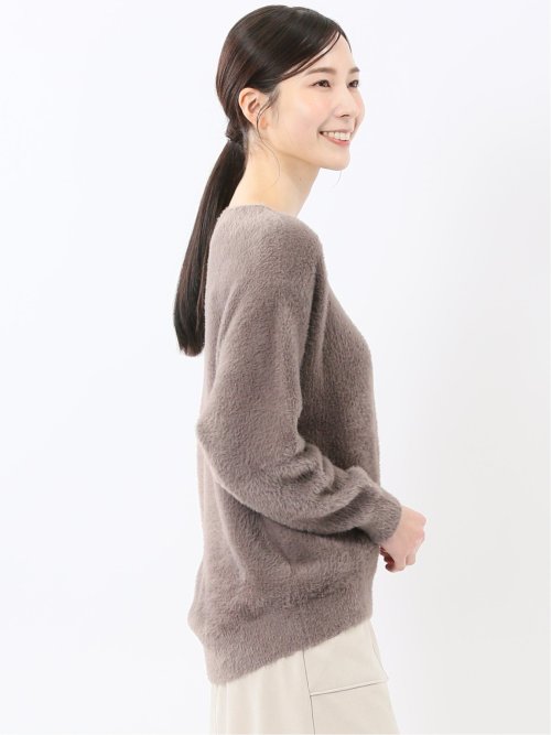 ハンドウォッシャブル フェザー クルーニットプルオーバー