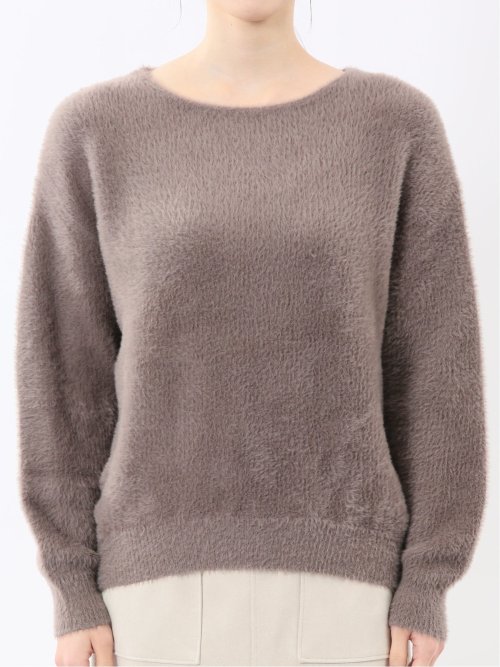 ハンドウォッシャブル フェザー クルーニットプルオーバー