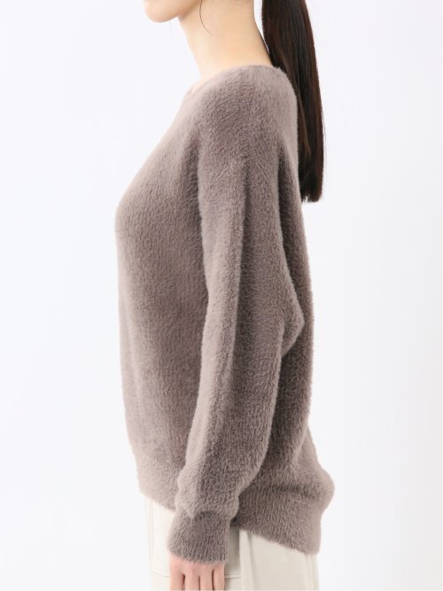 ハンドウォッシャブル フェザー クルーニットプルオーバー