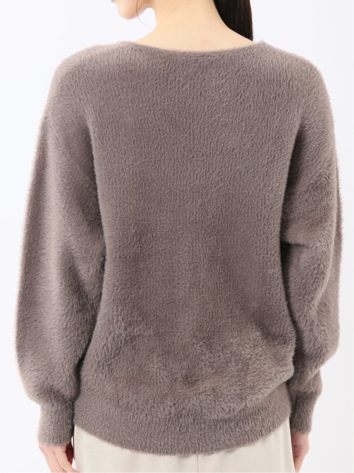 ハンドウォッシャブル フェザー クルーニットプルオーバー