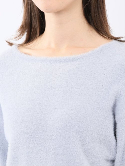 ハンドウォッシャブル フェザー クルーニットプルオーバー