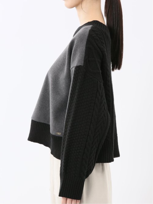 ウォッシャブル 前後2WAY ニットプルオーバー