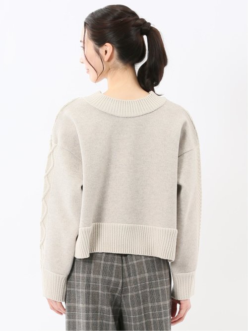 ウォッシャブル 前後2WAY ニットプルオーバー
