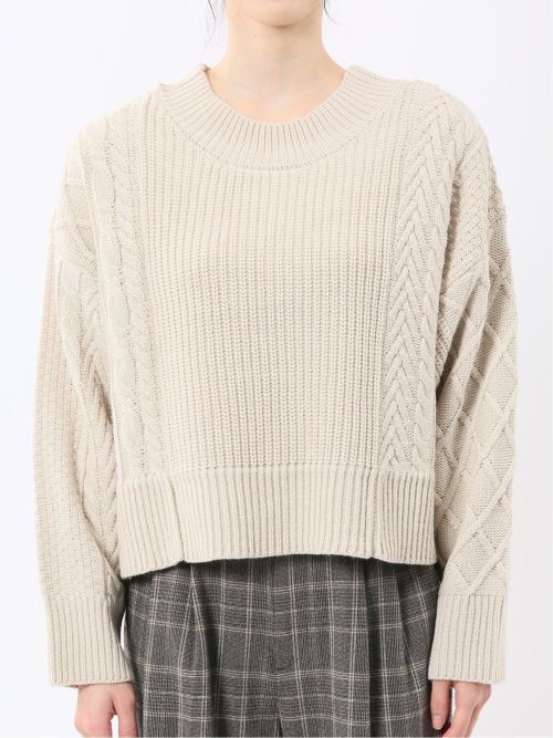 ウォッシャブル 前後2WAY ニットプルオーバー