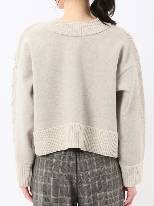 ウォッシャブル 前後2WAY ニットプルオーバー