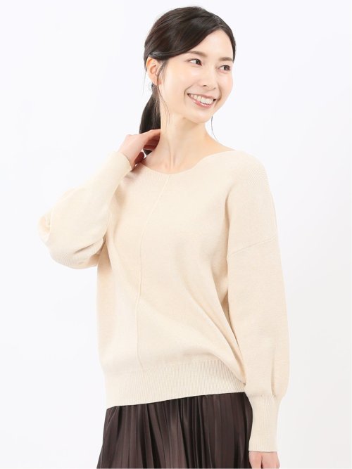 トップス Taka ジェイダ GYDA チルデンVネックグラインダー ニットトップス （オフ