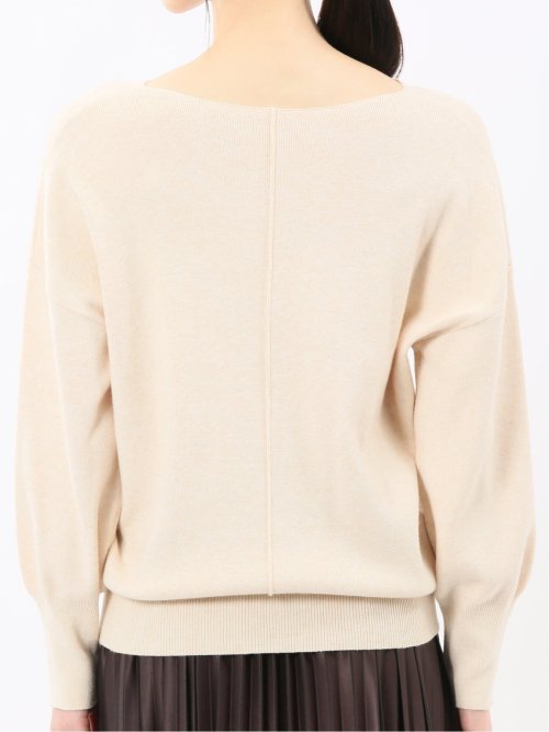 ハンドウォッシャブル センターハギ Vネック ニットプルオーバー