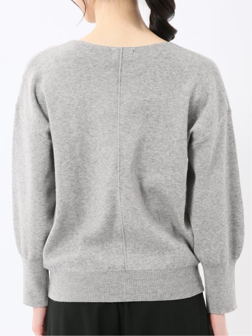 ハンドウォッシャブル センターハギ Vネック ニットプルオーバー