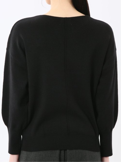 ハンドウォッシャブル センターハギ Vネック ニットプルオーバー