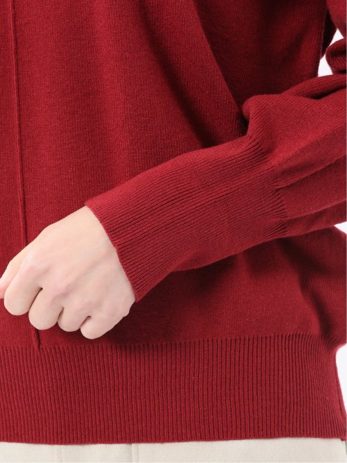 ハンドウォッシャブル センターハギ Vネック ニットプルオーバー