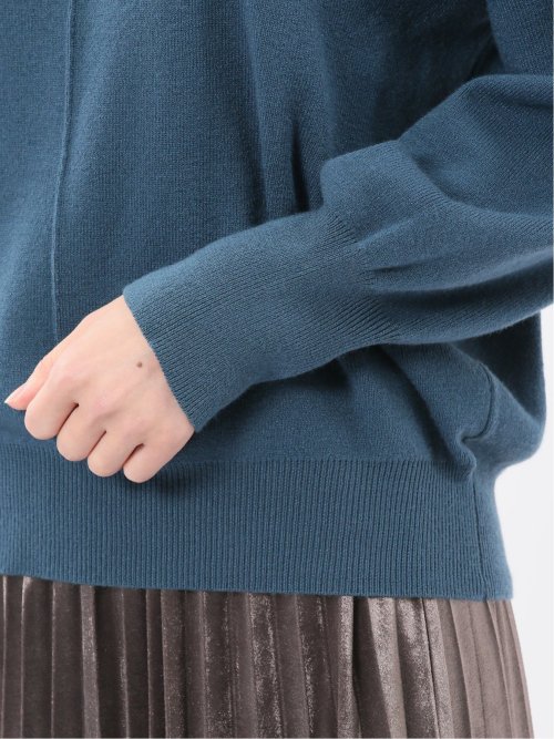 ハンドウォッシャブル センターハギ Vネック ニットプルオーバー