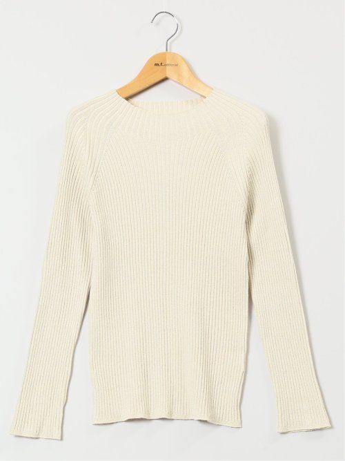 ラメリブニット ハイネックプルオーバー