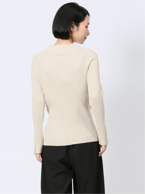 ラメリブニット ハイネックプルオーバー