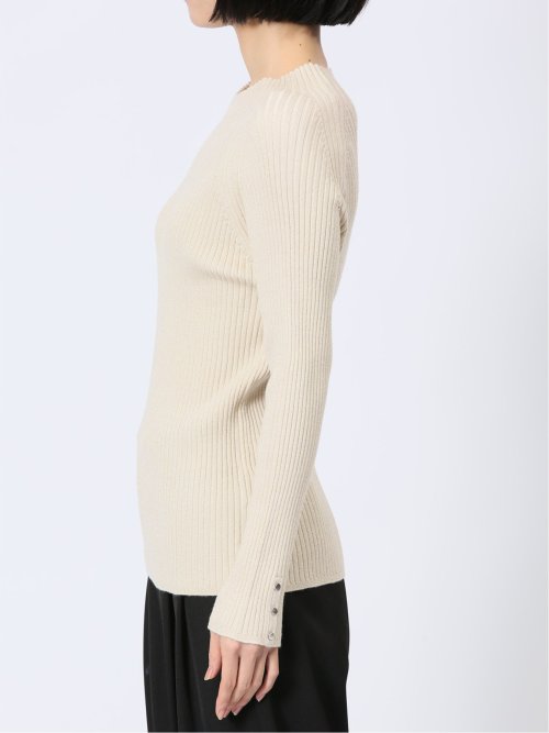 ラメリブニット ハイネックプルオーバー