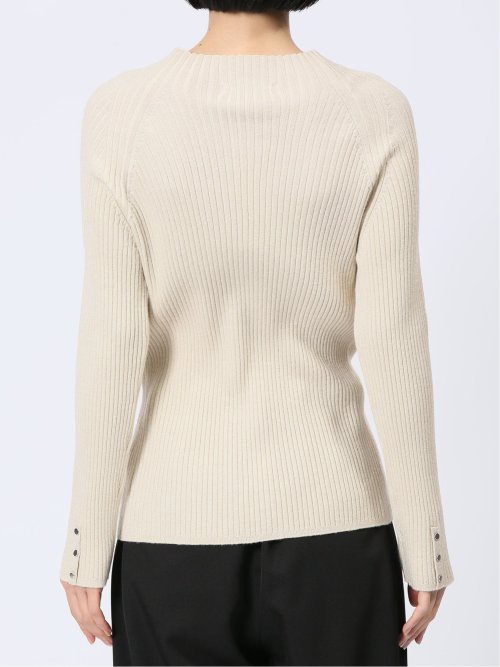 ラメリブニット ハイネックプルオーバー