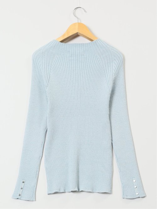 ラメリブニット ハイネックプルオーバー